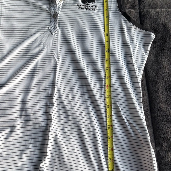 Cutter & Buck Women’s Black and White Striped XL Sleeveless Golf Top - Picture 5 of 6